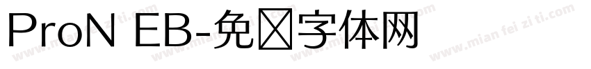 ProN EB字体转换